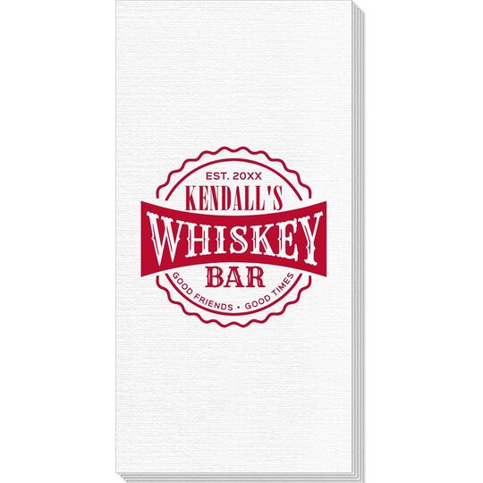 Good Friends Good Times Whiskey Bar Deville Guest Towels